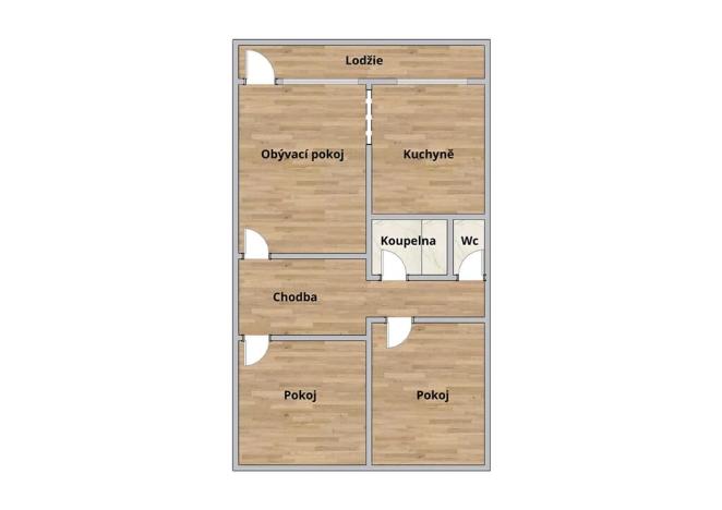 Prodej bytu 3+1, Praha - Krč, Bernolákova, 66 m2