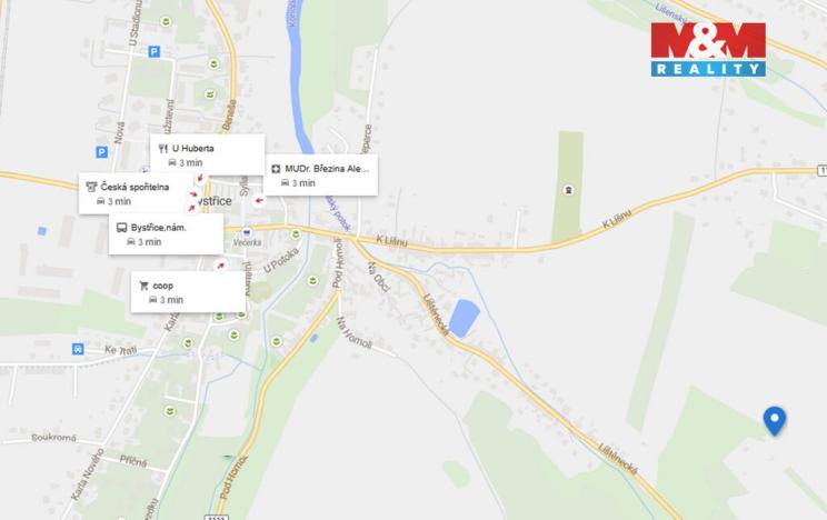 Prodej pole, Bystřice, 163 m2