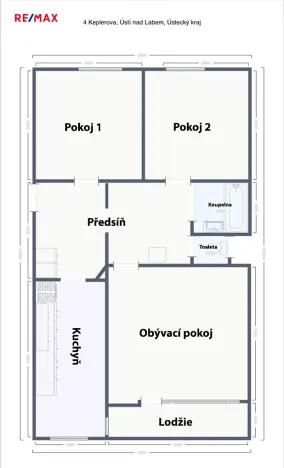 Prodej bytu 3+1, Ústí nad Labem, Keplerova, 78 m2