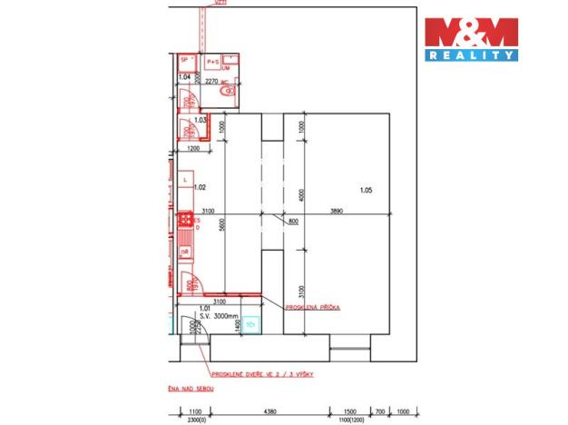 Prodej bytu 2+kk, Snědovice, 67 m2