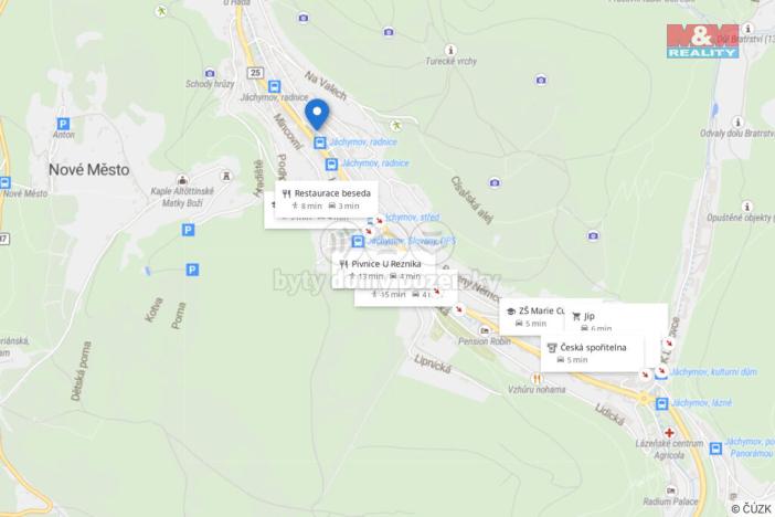 Pronájem bytu 2+kk, Jáchymov, náměstí Republiky, 56 m2