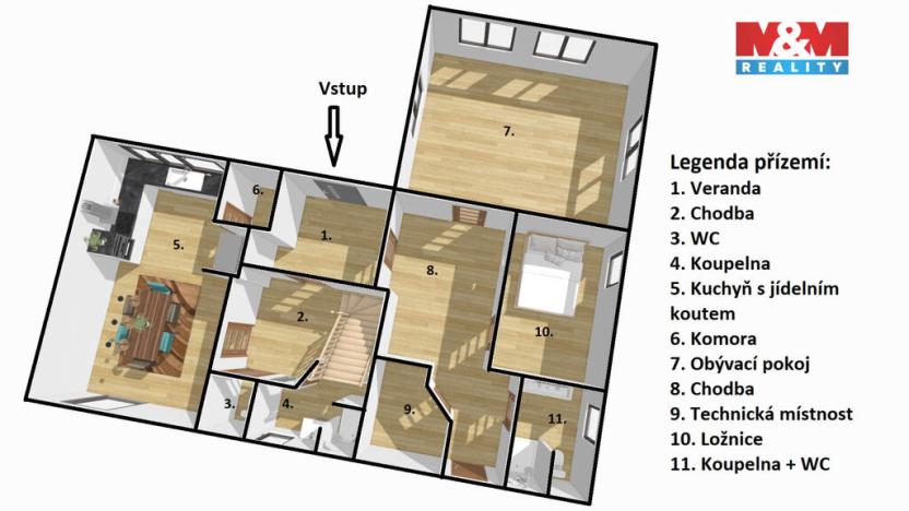 Prodej chalupy, Mirotice - Radobytce, 166 m2