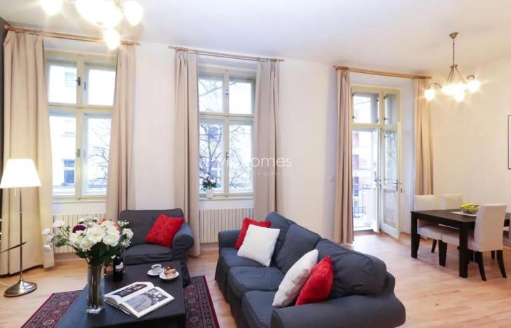 Pronájem bytu 3+kk, Praha - Vinohrady, Belgická, 95 m2