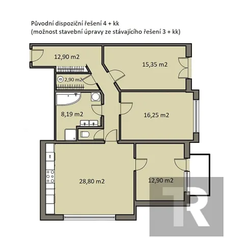 Prodej bytu 3+kk, Plzeň, V Bezinkách, 108 m2