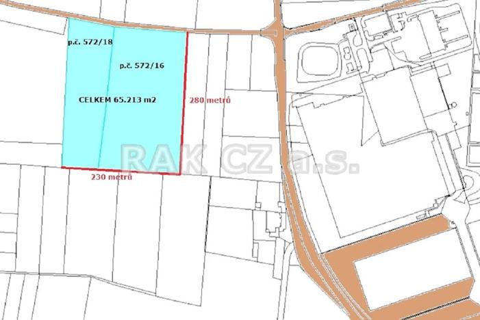 Prodej pole, Klecany, 65213 m2