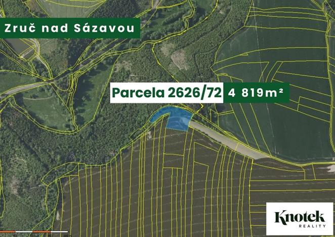 Prodej podílu pole, Zruč nad Sázavou, 21150 m2