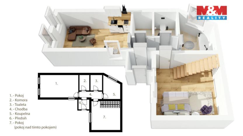 Prodej rodinného domu, Sedlice, Havlíčkova, 75 m2