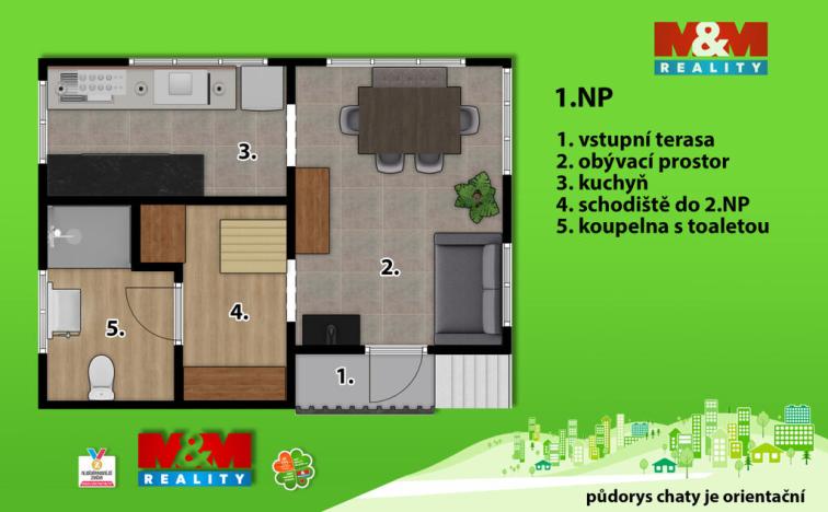 Prodej chaty, Holice - Podlesí, 55 m2