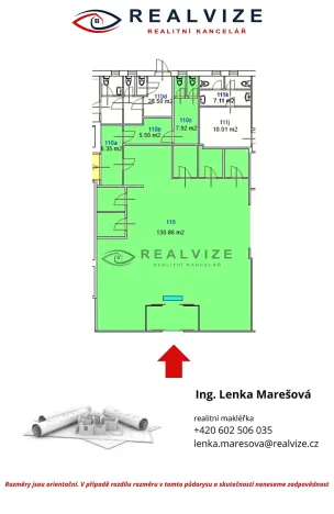 Pronájem obchodního prostoru, České Budějovice, Žižkova tř., 147 m2