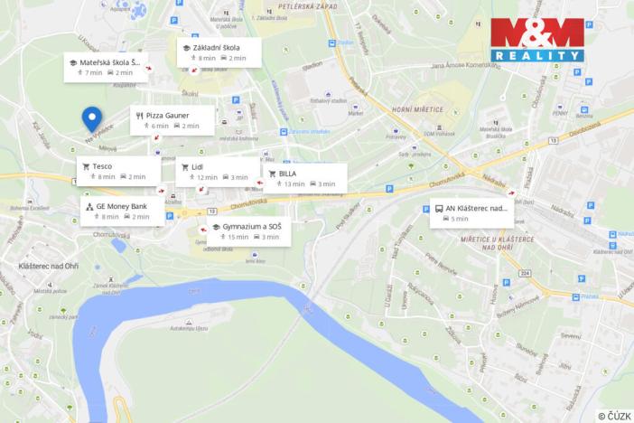 Prodej bytu 3+1, Klášterec nad Ohří, Na Vyhlídce, 65 m2