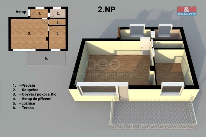 Prodej rodinného domu, Zlín, Pasecký žleb, 91 m2