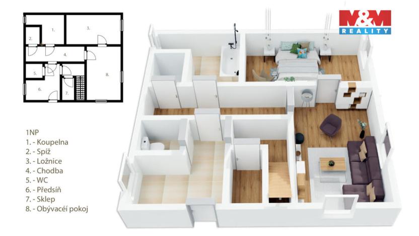 Prodej rodinného domu, Libňatov, 120 m2