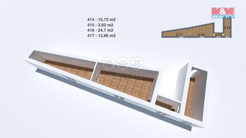 Pronájem kanceláře, Praha - Vinohrady, náměstí Míru, 54 m2