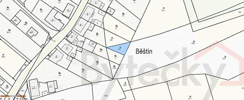 Prodej louky, Běštín, 8080 m2