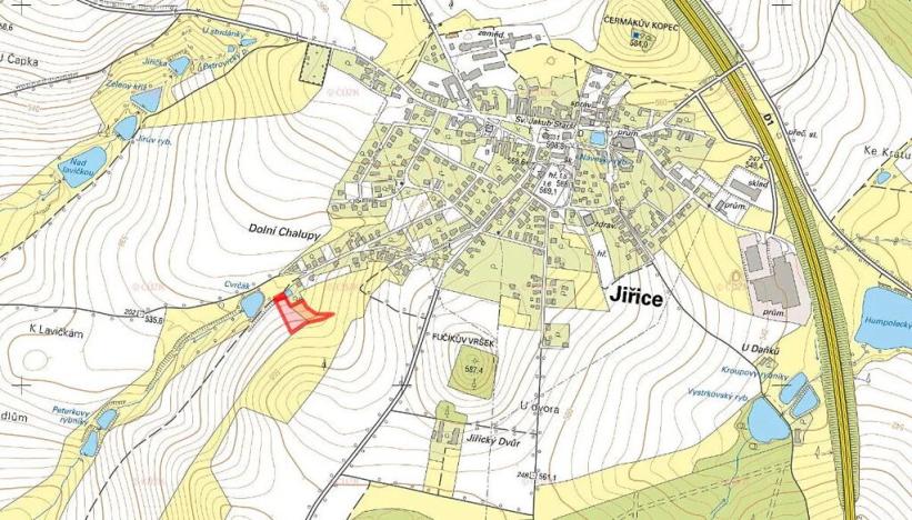 Prodej pozemku pro bydlení, Jiřice, 5723 m2