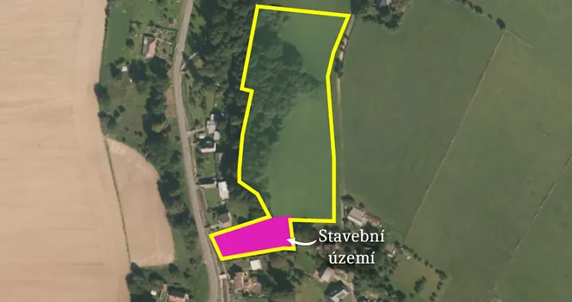 Prodej podílu pozemku pro bydlení, Velké Kunětice, 6121 m2