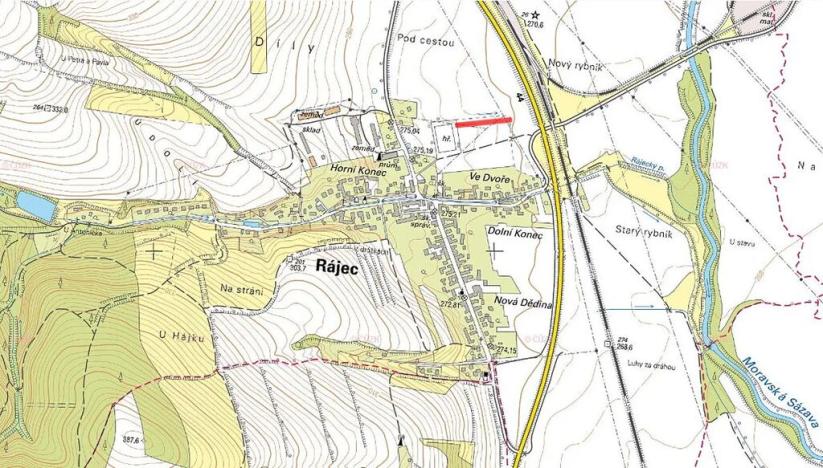 Prodej podílu komerčního pozemku, Rájec-Jestřebí, 480 m2