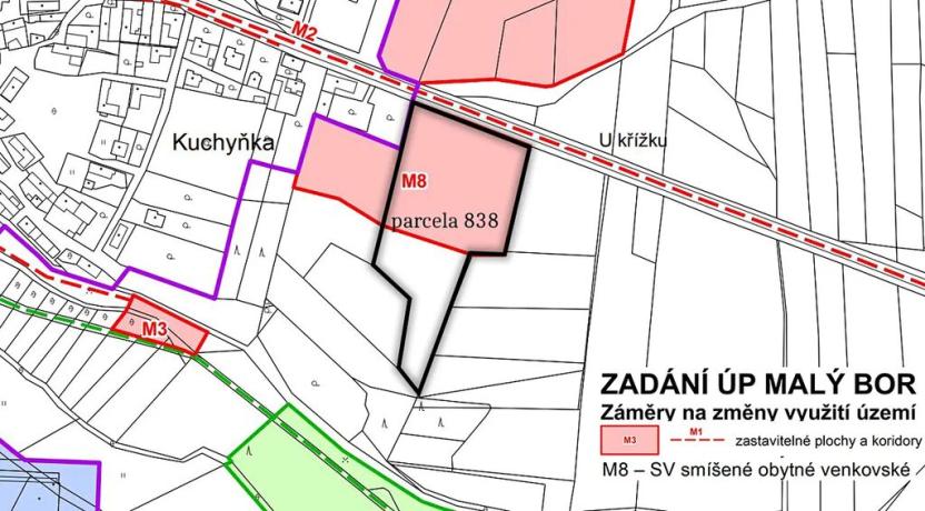 Prodej podílu pozemku pro bydlení, Malý Bor, 6505 m2