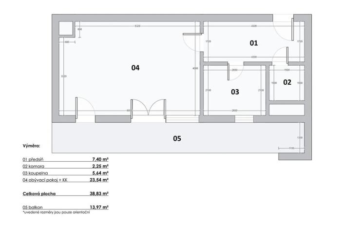 Prodej bytu 1+kk, Praha - Stodůlky, Na Výrovně, 39 m2