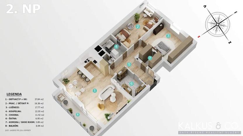 Prodej bytu 3+kk, Hradec Králové, Kuklenská, 101 m2