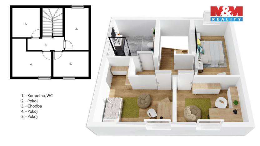 Prodej rodinného domu, Starý Vestec, 96 m2