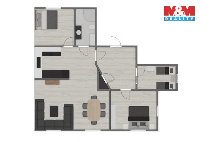 Prodej bytu 4+kk, Karlovy Vary - Rybáře, Sokolovská, 89 m2