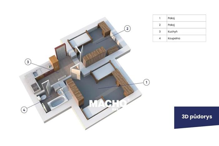 Pronájem bytu 2+1, Praha - Michle, Na dědinách, 50 m2