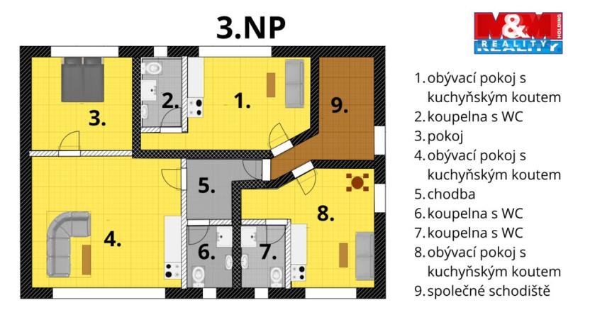Prodej činžovního domu, Otrokovice - Kvítkovice, tř. Osvobození, 422 m2