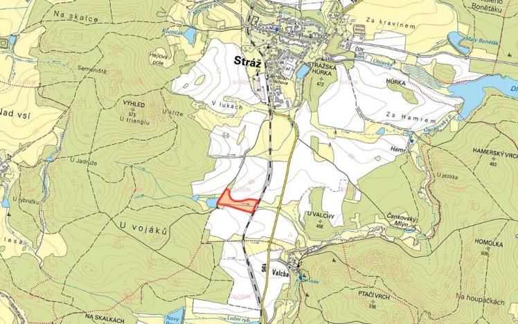 Prodej louky, Stráž, 34178 m2