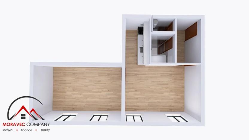 Pronájem bytu 2+kk, Ostrava, Křišťanova, 56 m2