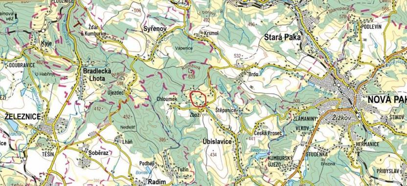 Prodej podílu lesa, Úbislavice, 467 m2