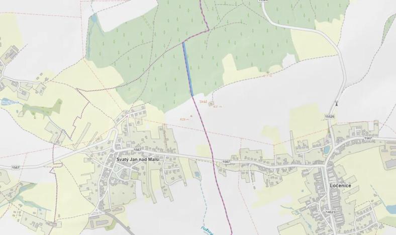 Prodej lesa, Ločenice, 4141 m2