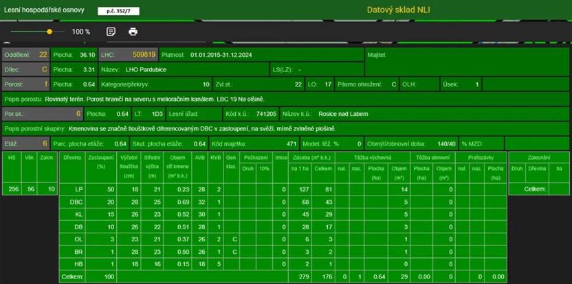 Prodej lesa, Pardubice, 7559 m2