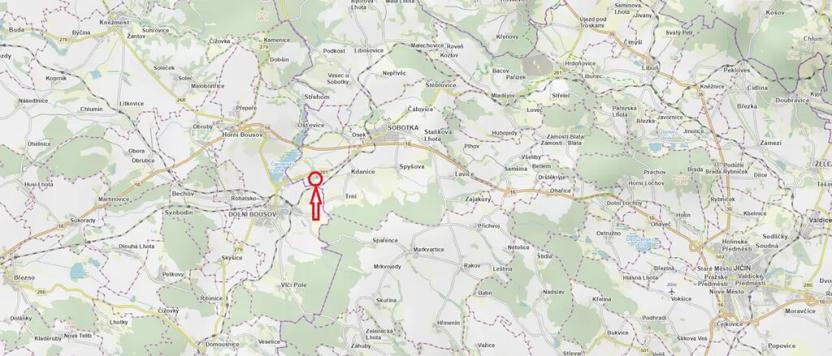 Prodej podílu lesa, Sobotka, 1701 m2