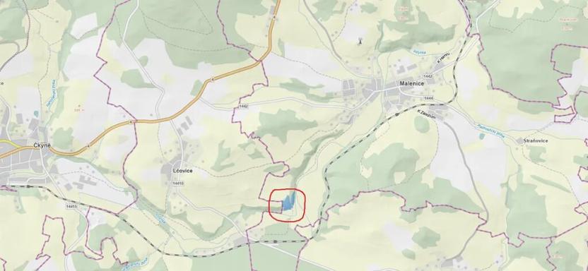 Prodej podílu lesa, Malenice, 3819 m2