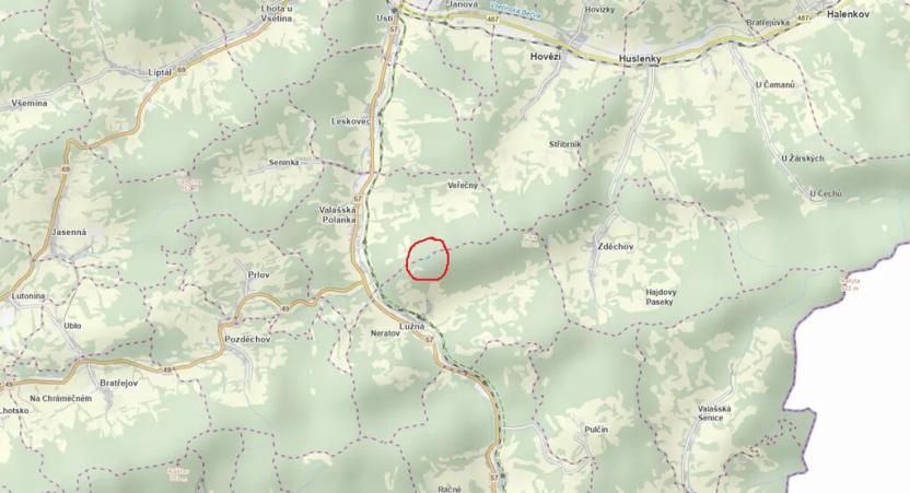 Prodej podílu lesa, Valašská Polanka, 1343 m2