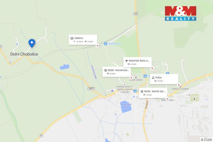 Prodej pozemku pro bydlení, Liběšice - Dolní Chobolice, 1254 m2