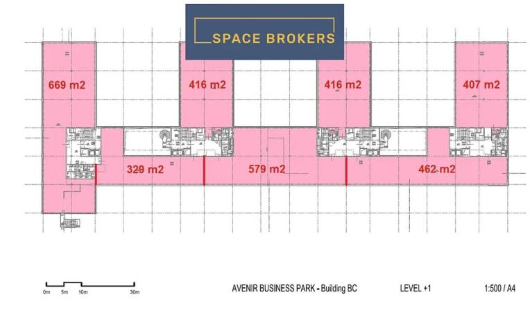 Pronájem kanceláře, Praha - Jinonice, Radlická, 1050 m2