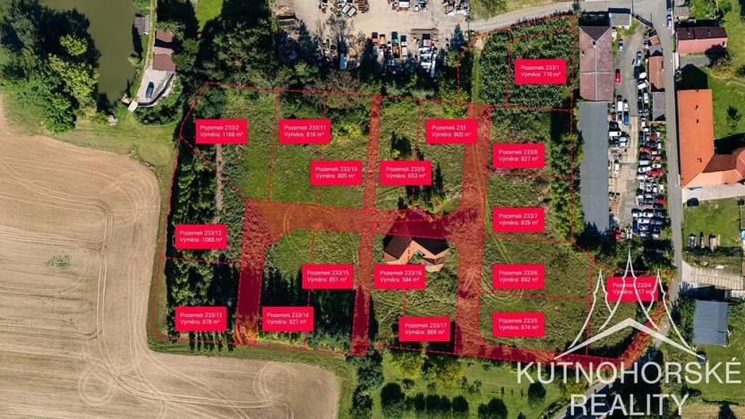 Prodej pozemku pro bydlení, Křesetice, 892 m2