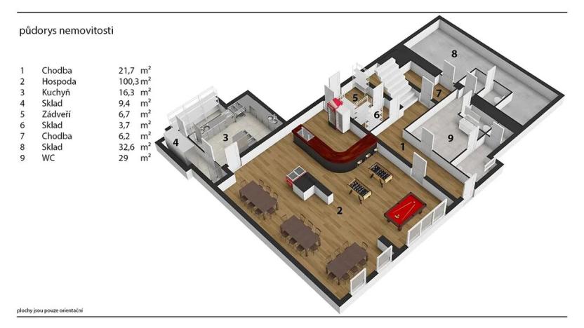 Prodej restaurace, Krupka, Husitská, 552 m2