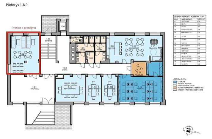 Pronájem kanceláře, Olomouc, Na zákopě, 43 m2