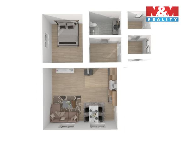 Prodej rodinného domu, Kostelec, 58 m2