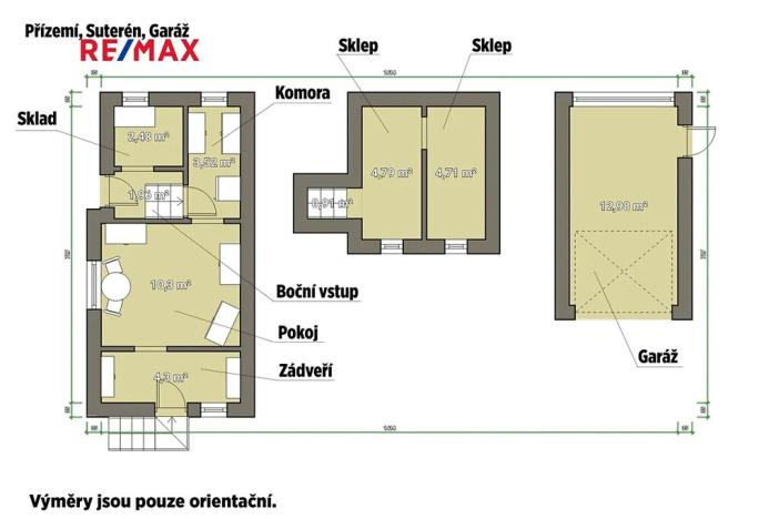 Prodej zahrady, Klatovy, 403 m2