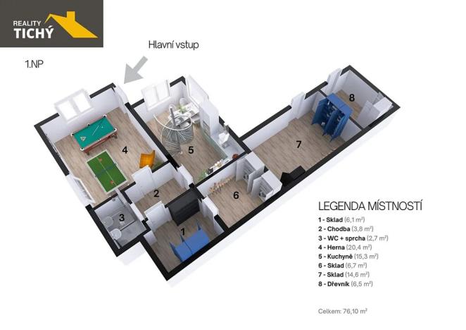 Prodej rodinného domu, Náchod, V Úvozu, 101 m2