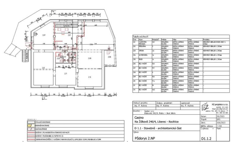 Pronájem kanceláře, Liberec, Na Žižkově, 173 m2