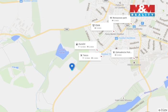 Prodej zahrady, Chotěboř, 1263 m2