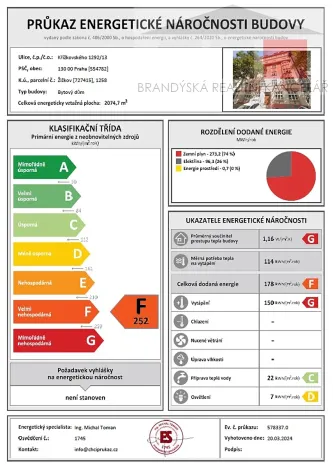 Prodej bytu 3+1, Praha - Žižkov, Křížkovského, 101 m2