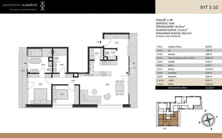 Prodej bytu 3+kk, Horní Maršov, 112 m2