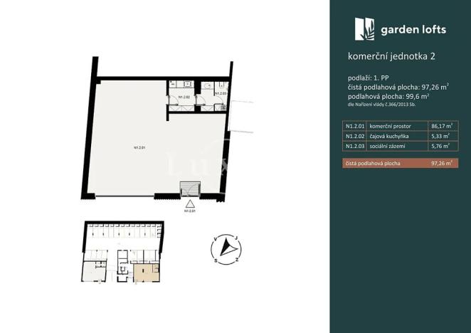 Pronájem kanceláře, Praha, Pechlátova, 100 m2