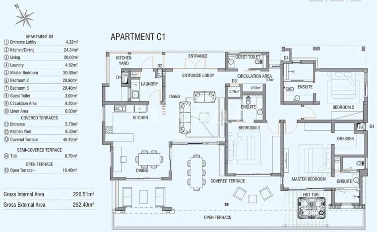 Prodej bytu 4+kk, Petite Case Noyale, Mauricius, 221 m2